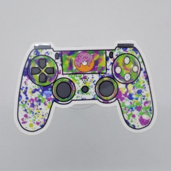 PS4 Controller Sticker / Donut Controller / Gamer Stickers - Picture 2 of 3